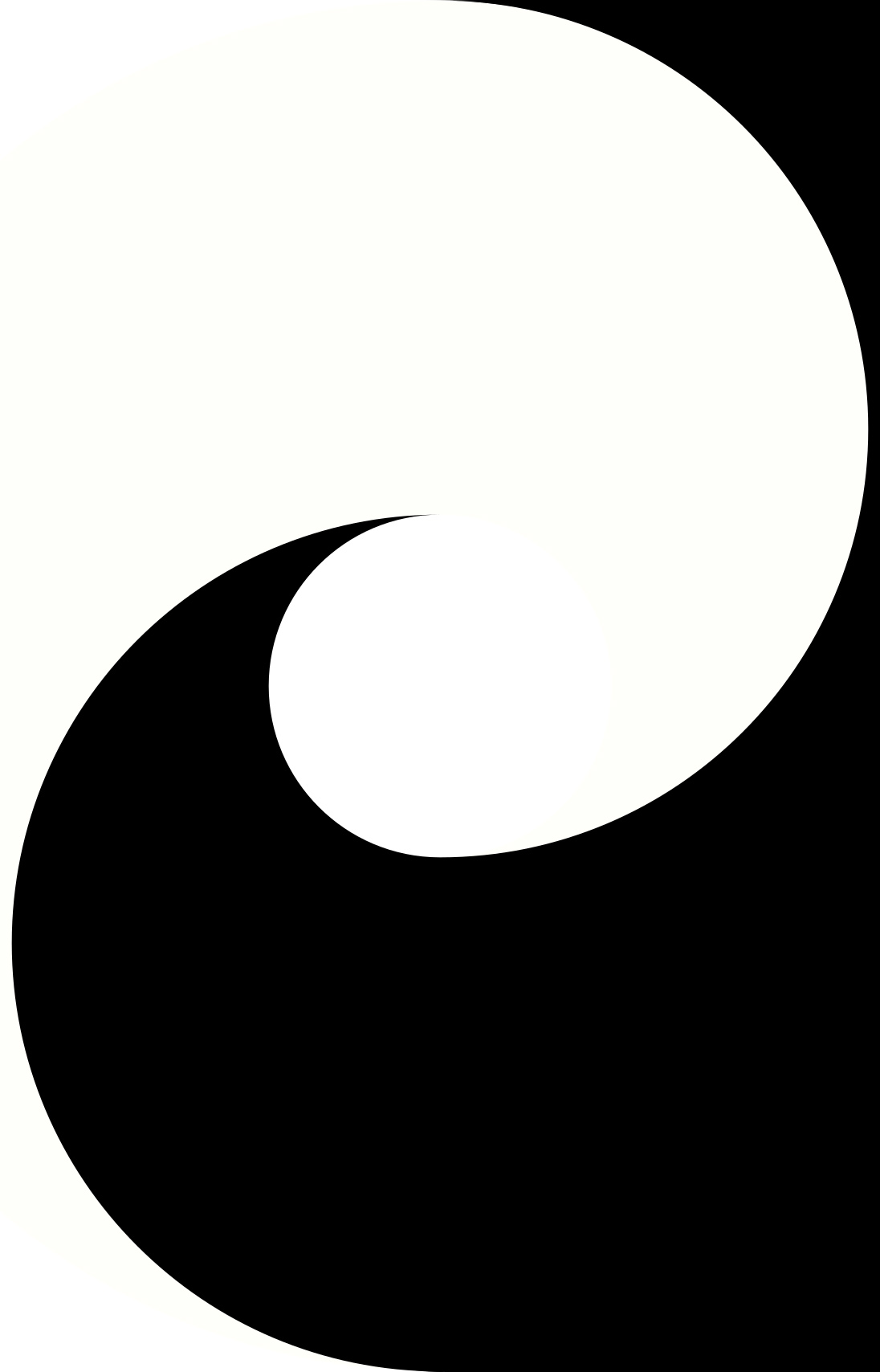 Black and white Yin-Yang symbol representing balance